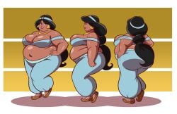 aladdin ass axel-rosered bbw disney disney_princess morbidly_obese obese obese_female princess_jasmine