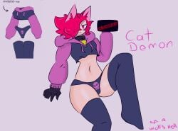 1boy 2d collar femboy full_body pink_eyes pink_hair wolf's_hell