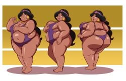 aladdin ass axel-rosered bbw disney disney_princess monokini morbidly_obese morbidly_obese_female obese obese_female one-piece_swimsuit princess_jasmine swimsuit swimwear