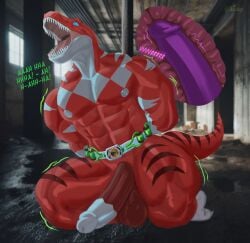 anal anal_sex anthro anthro_only arms_tied basement belt big_penis bound captured dildo dildo_insertion dinosaur erection forced forced_orgasm genitals hi_res jason_lee_scott looking_pleasured male mighty_morphin_power_rangers multicolored_body muscular muscular_anthro muscular_male nipples object_in_ass open_mouth orgasm penetration penis power_rangers prehistoric_species red_ranger reptile scalie screaming sex_toy sex_toy_in_ass sex_toy_insertion shaking solo superhero theropod tiburalgo trembling tyrannosaurid tyrannosauroid tyrannosaurus tyrannosaurus_rex vibrator vibrator_in_ass xray_view