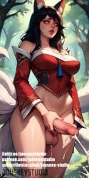 1futa ahri ahri_(league_of_legends) ai-created ai_generated animal_ear_fluff animal_ears animal_tail artist_name bare_shoulders black_hair bottomless breasts cleavage clothing cowboy_shot day detached_sleeves ejaculation english_text erection facial_mark fingernails forest fox_ears fox_girl fox_tail futa_only futanari futanari_masturbation huge_cock intersex intersex_only jousneystudio korean_clothes large_breasts large_penis league_of_legends lips lipstick long_hair long_sleeves looking_at_viewer makeup multiple_tails nature nose original outdoors parted_lips patreon_username penis pink_lips red_lips semen solo standing tail teeth testicles text thighs tree uncensored veins veiny_penis watermark web_address whisker_markings yellow_eyes
