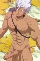 abs balls bara dhlinez edit elfman_strauss fairy_tail male male_only muscle muscles muscular muscular_male pecs penis solo