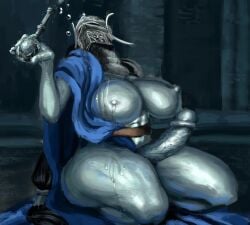 1futa big_breasts big_penis breasts clothed clothing dark_hair dick dickgirl elden_ring erection fromsoftware futa_only futanari helmet hidden_face huge_cock humanoid humanoid_penis kneeling knight large_penis legs_apart liquid metallic_body mostly_nude partially_clothed penis plump ponytail post_meridiem rellana_twin_moon_knight shadow_of_the_erdtree soft_breasts solo solo_futa squatting tagme thick_thighs wide_hips