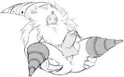 1boy anus ass ass_grab balls bard_(league_of_legends) beard erection facial_hair fwuffyfurry hair hand_on_ass league_of_legends long_hair lying male male_only mask nude on_back penis simple_background solo spread_legs spreading vein veiny_penis video_games