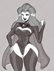 1girls big_ass big_breasts black_and_white cartoon_network cosplay crossover crossover_cosplay female female_only goblin_queen_(cosplay) goblin_queen_(x-men) human human_only large_ass large_breasts light-skinned_female light_skin marvel mature mature_female sam_(totally_spies) slemka thick_thighs totally_spies wide_hips x-men