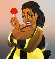 big_breasts breasts dark-skinned_female dark_skin female lollipop mz._thickness thesharkmancometh