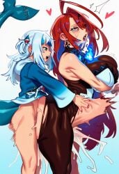 1futa 1girls ahe_gao ahegao ai_assisted ai_generated big butt cum dom elizabeth_rose_bloodflame excessive facefuck female femsub futanari gawr_gura hololive hololive_english huge_breasts hung large on onomatopoeia oral penis rough sex small sub virtual_youtuber