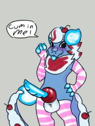 3:4 anthro balls begging_to_cum cherry cum_request dairy_products dragon food fruit genitals knot knotted_penis lemonsrgood male mythological_creature mythological_scalie mythology penis plant scalie solo whipped_cream