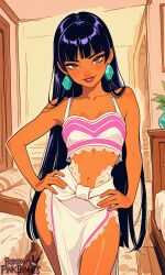 ai_generated areolae ass blush breasts chel completely_nude curvy female full_body hentai high_resolution highly_detailed large_breasts long_hair looking_at_viewer navel nipples nsfw nude open_mouth patreon pinkbunnies pussy rule34 seductive simple_background smile solo the_road_to_el_dorado thick_thighs thighs uncensored wide_hips