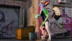 16:9 4k absurd_res alley animal_genitalia animal_penis anthro baito blender_(artwork) bodily_fluids bollard cum cum_on_ground digital_media_(artwork) dumpster equine_genitalia equine_penis fennix fur furry furry_only genital_fluids genitals hand_on_wall hi_res hyper hyper_genitalia kin_(baito) male male_only masturbation object_in_urethra penetration penis solo solo_male standing trash_can ugh urethral urethral_penetration what widescreen