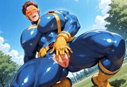 ai ai_generated boobs cuntboy cyclops_(x-men) gayafgramsci marvel scott_summers solo x-men