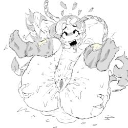 artist_request eyes_crossed lily_lovebraids poppy_playtime poppy_playtime_(chapter_5) socks spread_legs squeezing squirting tongue_out unfinished