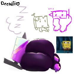 1:1 3_toes animate_inanimate anthro ass battle_for_dream_island battle_for_dream_island_elsewhere belt bfdie big_butt blue_eyes bottomwear buckteeth cave clothing deendii digitigrade dot_eyes ellipsis eye_contact eyelashes feet female footwear frown genitals hi_res huge_butt humanoid hyper imminent_sex jacknjellify long_nose looking_at_another looking_away lying male meme mob_face moss necktie needy_(bfdie) nervous nickelodeon object_show object_show_community object_shows oblivious on_side osc pants pawpads penis plant pussy_peek rear_view sand shaded shirt shoes short_sleves sidewalky_(bfdie) simple_background simple_eyes simple_shading sleeping sleves solo sound_effects sponge spongebob_squarepants spongebob_squarepants_(character) standing syringe tagme teeth throbbing throbbing_penis toes topwear vowelless vowelless_sound_effect watermark youtube zzz