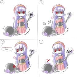 2girls annoyed annoyed_expression breasts choking doll_(murder_drones) female female_only fingering fingering_pussy glitch_productions hearts implied_fingering lesbian_sex mi_uleen murder_drones robot robot_girl shaking uzi_(murder_drones) uzi_doorman yuri