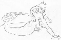 bai_tza demon female jackie_chan_adventures mermaid naga scalie scalie_humanoid sketch