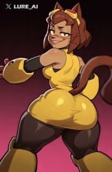 ai_generated animated audio cat_ears cat_tail curvy furry furry_female furry_only gameoverse huge_ass kit_(gameoverse) large_ass sound sound_effects tagme video