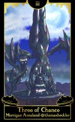 2girls big_breasts breasts bubble capcom closed_eyes completely_nude covered_in_tar darkstalkers duo female hair hanging_breasts lilith_aensland messy morrigan_aensland nipples nude pussy red_eyes smile succubus tar themaxheckler wam wings
