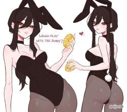 1girls 2d 2d_(artwork) 2d_artwork alternate_version_at_source alternate_version_available ass ass_cleavage ass_crack ass_visible_through_thighs belly_button big_breasts black-haired_female black_bunny_ears black_bunnysuit black_choker black_hair black_hairband black_leotard black_topwear breasts brown_legwear brown_pantyhose bunny_ears bunny_tail bunnygirl bunnygirl_outfit bunnysuit busty busty_female busty_girl busty_teen choker collarbone curvaceous curvaceous_body curvaceous_female curvaceous_figure curvaceous_hips curvy curvy_body curvy_female curvy_figure curvy_hips dialogue digital digital_art digital_drawing digital_drawing_(artwork) digital_media digital_media_(artwork) dijor98 drawing ear_piercing ear_piercings egg english english_dialogue english_text eyebrows_visible_through_hair female female_focus female_only fingernails fingers gluteal_fold groin hair_between_eyes head_tilt high_resolution highres hip_dips hourglass_figure inframammary_fold inguinal_crease inguinal_ligament large_boobs large_breasts lean_figure leaning leaning_to_the_side legwear leotard long_hair looking_at_viewer looking_back looking_back_at_viewer looking_down looking_down_at_viewer more_at_source narrow_waist navel oc original original_art original_artwork original_character pantyhose parted_lips pierced_ear pierced_ears ponytail posing posing_for_the_viewer shoulders simple_background slender_body slender_waist slim_female slim_waist smile smiley_face smiling smiling_at_viewer solo standing text thick_ass thick_butt thick_thighs thigh_gap thighs tilted_head topwear tyra_(dijor98) upper_body white_background wide_hips yellow-eyed_female yellow_eyes