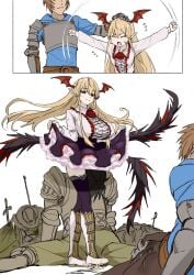 1girls aged_up ballbusting between_legs big_boobs big_breasts big_tits blonde blonde-haired_female blonde_female blonde_hair blonde_hair_female boob_window boobs breasts broken_neck cum cum_in_clothes dead death ejaculation eyebrows_visible_through_hair fear_boner female granblue_fantasy grown_up growth hair_between_eyes head_between_legs head_between_thighs legwear lifting_skirt long_hair long_hair_female male_death neck_break orgasm pointy_ears semen seset shingeki_no_bahamut simple_background skirt thick_thighs thighhighs thighs tits vampire vampire_girl vania_(granblue_fantasy) woman