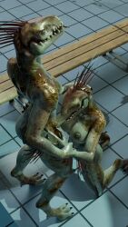 3_fingers 3_toes 3d_(artwork) alien anthro anthro_on_anthro anthro_penetrated anthro_penetrating anthro_penetrating_anthro arm_quills bench blep breasts churledbovine claws colored digital_media_(artwork) digitigrade duo erection feet female female_penetrated finger_claws fingers floor grey_nipples halo_(series) hand_on_hand hand_on_head hand_on_hip hand_on_leg hand_on_thigh hi_res high-angle_view ibie'shan inside intraspecies kig-yar kneeling_oral_position looking_pleasured male male/female male_penetrating male_penetrating_female microsoft narrowed_eyes nipples non-mammal_breasts penetration penis_in_mouth pupils quill_hair scales scalie sex sharp_teeth short_tail slit_pupils spurs_(anatomy) standing tail tan_body tan_scales teeth tile tile_floor toe_claws toes tongue tongue_out xbox_game_studios yellow_eyes
