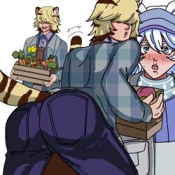 ass blanc butt furry heartopia nosebleeds sfw vanya vanya_(heartopia) yaoi