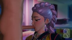 1080p 1girls 20_seconds 3d 3d_animation animated artist_logo audio blowjob braided_hair cum cum_in_mouth cum_in_throat cum_inside cumshot cumshot_in_mouth ear_piercings eyeshadow fellatio implied_cum_in_mouth implied_cum_inside kpop_demon_hunters looking_up_at_partner loop looping_animation necklace opennsfwsp oral oral_sex penis penis_in_mouth piercing piercings purple-haired_female purple_hair purple_hair_female rubydicensfw rumi_(kpop_demon_hunters) sound sound_effects sucking_penis tagme video