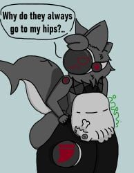 after_vore ambiguous_gender anthro ass belly big_belly big_butt bone bones_in_stomach digested digestion digestion_noises duo eviltoaster eviltoaster05 femboy femboy_pred hi_res machine male male_pred protogen short_male unknown_species vore wide_hips