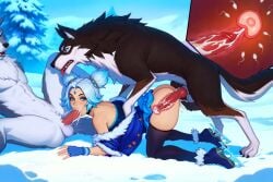 winter wonder zeri from league of legends by desiredesignai