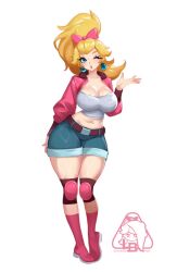 princess peach from mario (series) by little blood
