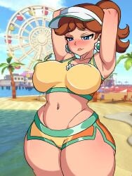 princess daisy from mario (series) by roguetheartist