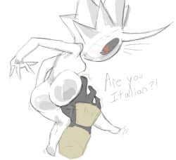 dreamwild edit goutha grabbing_ass horned_mask imp large_ass mask shortstack surprised