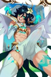 big_testicles blush cum cumming cumshot curvy_figure dick eigaka ejaculation femboy femboy_only feminine_male genshin_impact gigantic_cock hoyoverse huge_balls huge_cock huge_testicles hung hung_femboy large_balls large_cock male male_only massive_cock sissy small_but_hung talking_to_viewer testicles text thick_hips trap twintails veins venti_(genshin_impact)