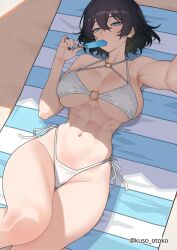 1girls 2d 2d_(artwork) 2d_artwork abs adult adult_female arm_above_head arm_up armpit armpit_crease armpit_peek armpits bare_armpits bare_arms bare_belly bare_chest bare_hands bare_hips bare_knees bare_legs bare_midriff bare_navel bare_shoulders bare_skin bare_thighs beach belly belly_button bewitching_thighs big_breasts black-haired_female black_hair blue-eyed_female blue_eyes breasts busty busty_female busty_girl busty_teen child_bearing_hips cleavage collarbone curvaceous curvaceous_body curvaceous_female curvaceous_figure curvaceous_hips curvy curvy_body curvy_female curvy_figure curvy_hips digital digital_art digital_drawing digital_drawing_(artwork) digital_media digital_media_(artwork) drawing elbows exposed_armpits exposed_arms exposed_belly exposed_chest exposed_hips exposed_legs exposed_midriff exposed_navel exposed_shoulders exposed_skin exposed_thighs eyebrows_visible_through_hair female female_focus female_only fertile_hips fingernails fingers groin hair_between_eyes hairless_armpits half_naked half_nude hand_above_head hand_up head_tilt high_resolution highleg_bikini highleg_bikini_bottom highres hourglass_figure inframammary_fold inguinal_crease inguinal_ligament knees kuso_otoko large_boobs large_breasts lean_figure legs_closed legs_together lillie_(uragoner) looking_at_viewer looking_up looking_up_at_viewer lying lying_down lying_on_back lying_on_floor lying_on_ground mature mature_female midriff muscular muscular_female naked naked_female naked_woman narrow_waist navel nude nude_female nudity o-ring_bikini o-ring_top on_back on_floor original_art original_artwork outdoor outdoor_nudity outdoors outside popsicle presenting_armpit sand semi_nude shaved_armpits short_hair shoulders slender_body slender_waist slim_female slim_waist solo stomach thick_thighs thigh_gap thighs thighs_together thong_bikini tilted_head upper_body uragoner white_pupils wide_hips