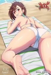 1girls 2d 2d_(artwork) 2d_artwork ass ass_cleavage ass_crack ayase_momo back back_dimples backboob bare_arms bare_back bare_calves bare_hands bare_knees bare_legs bare_shoulders bare_skin bare_soles bare_thighs bare_toes barefoot beach big_breasts bikini bikini_bottom bikini_only bikini_top breasts brown-eyed_female brown-haired_female brown_eyes brown_hair busty busty_female busty_girl busty_teen busty_teenager calves coast crab crossed_bangs dandadan day daylight daytime digital digital_art digital_drawing digital_drawing_(artwork) digital_media digital_media_(artwork) dimples_of_venus drawing earrings elbows exposed_arms exposed_back exposed_legs exposed_shoulders exposed_skin exposed_thighs exposed_toes eyebrows_visible_through_hair feet female female_focus female_only fingers full_body gluteal_fold groin gyaru hair_between_eyes half_naked half_nude halterneck head_tilt high_resolution high_school_student highres inframammary_fold kiba_aodhan kneepits knees large_boobs large_breasts lean_figure legs long_hair looking_at_viewer looking_back looking_back_at_viewer lying lying_down lying_on_breasts lying_on_floor lying_on_ground lying_on_stomach median_furrow naked naked_female naked_woman narrow_waist nude nude_female nudity ocean on_breasts on_floor on_stomach outdoor outdoor_nudity outdoors outside parted_lips partially_exposed_vulva partially_visible_vulva pussy sand school_girl schoolgirl sea semi_nude shoulder_blades shoulders sideboob slender_body slender_waist slim_female slim_waist smile smiley_face smiling smiling_at_viewer soles solo string_bikini swimsuit swimwear teen_girl teenage_female teenage_girl teenage_tits teenager thick_ass thick_butt thick_thighs thighs tilted_head toes water white_bikini white_bikini_bottom white_bikini_top white_swimsuit white_swimwear wide_hips young_female young_woman
