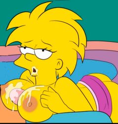 cum female human maggie_simpson male paizuri straight tagme the_simpsons yellow_body