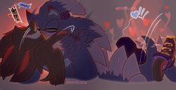 anthro aroused blood blush bodily_fluids closed_eyes ear_blush eulipotyphlan heart_symbol hedgehog hi_res larger_male male mammal moan motion_blur motion_lines pounce sega shadow_the_hedgehog shipslucia size_difference smaller_male solo sonadow sonic_the_hedgehog sonic_the_hedgehog_(series) sonic_the_werehog sonic_unleashed tail tail_motion tailwag vampire werecreature wereeulipotyphlan werehog