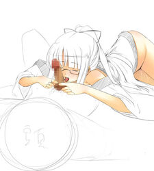 fellatio glasses japanese_clothes jirou jirou_(chekoro) oral original penis