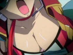 1girls breasts cap cleavage female gaogaigar screencap solo utsugi_mikoto yuusha_series