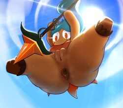 1girls 2025 absurd_res absurdres anal_fluid anal_fluids anal_juice anal_juice_trail analizer2345 anus anus_focus anus_juice anus_juice_trail anus_peek ass ass_focus attack big_ass big_butt blue_hair blue_sky butt butt_crack cookie cookie_run cookie_run_kingdom female from_below high_resolution highres huge_ass huge_butt inminent mid_air on_air orange_eyes pussy sky solo solo_female solo_focus spread_legs sweat sweatdrop sweaty sweaty_anus thick thick_ass thick_thighs tiger_lily_cookie