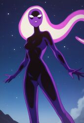 ai_generated alien alien_girl anodite ass ben_10 ben_10_alien_force ben_10_ultimate_alien bigmic145 breasts female female_focus female_only glowing glowing_eyes glowing_hair gwen_tennyson gwen_tennyson_(alien_force) gwen_tennyson_(ultimate_alien) medium_breasts naked nude purple_body purple_skin white_eyes