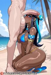1boy 1girls absurd_res absurdres aesthetic ai_assisted ai_generated arms_behind_head ass ass_focus bare_thighs beach beach_background big_ass big_butt big_hips big_thighs bikini bikini_bottom bikini_top blow blowjob blue_hair booty breasts bubble_butt child_bearing_hips cock curvaceous curvaceous_body curvaceous_female curvaceous_figure curvaceous_hips curves curvy curvy_body curvy_female curvy_figure curvy_hips curvy_thighs dark-skinned_female exposed_thighs fat_ass fellatio female gigantic_ass gym_leader hi_res high_quality high_resolution hips huge_ass huge_balls huge_butt huge_cock huge_hips huge_thighs human large_ass large_hips large_thighs light-skinned_female light_body light_skin looking_at_viewer male massive_ass massive_hips massive_thighs mature_female naked naked_female nessa_(pokemon) nintendo nipples no_panties nude nude_female oral panties penis pokemon pokemon_ss puffy_pussy pussy pussy_focus pussy_juice pussy_juice_drip pussy_lips pussy_peek shaded sitting smiling soft_breasts soft_shading solo_female stylized sweat sweatdrop sweating sweaty sweaty_body sweaty_breasts sweaty_butt thick thick_ass thick_body thick_butt thick_female thick_hips thick_thighs thighs thunder_thighs tongue tongue_out twintails underwear voluptuous voluptuous_body voluptuous_female voluptuous_figure voluptuous_girl voluptuousness wet_pussy wide_ass wide_hips wide_thighs yukinyami