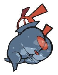 ass_focus berryofmalice big_ass deltarune deltarune_chapter_4 laying_on_side musk no_arms tagme tao_(deltarune) thick_thighs undertale_(series)