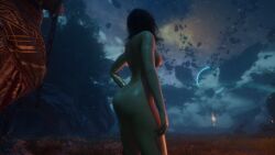 asian ass ass_focus clair_obscur:_expedition_33 dark_nipples lune_(clair_obscur:_expedition_33) mod screencap shiny_skin tattoo video_games
