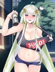 1girls female seldea shirt sugoi_dekai tagme