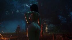 asian ass ass_focus clair_obscur:_expedition_33 dark_nipples lune_(clair_obscur:_expedition_33) mod screencap shiny_skin tattoo video_games