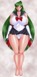 1girls barefoot big_boobs big_breasts bishoujo_senshi_sailor_moon boobs breasts feet female female_only female_solo sailor_pluto setsuna_meiou soles solo solo_female solo_only toes