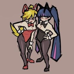 bunny_costume bunny_ears bunny_tail bunnysuit necrosama666 panty_&_stocking_with_garterbelt panty_anarchy stocking_anarchy