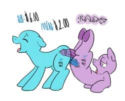 2boys anal anal_sex anal_sex blue_skin mutual_penetration my_little_pony not_a_base purple_skin