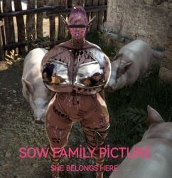 3d bdo bimbo black_desert_online blonde_hair body_writing boobs_bigger_than_head breasts cens censor_bar censored_eyes cow_ears cow_horns cow_print cow_tits cum_on_body cum_on_breasts cum_on_face cum_on_thighs cumdumpster dark_elf degradation elf elves female free_use gold_bikini huge_breasts humiliation interracial no_consent onahole pig_nose pigs pregnant pregnant_belly qos qos_tattoo queen_of_spades raceplay ranger_(black_desert) screencap screenshot sperm_tattoo succubus succubus_horns tattoo tattoos toilet urinal used_as_an_object video_game yourbdowhore