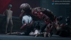 1boy 1girls 3d_animation ambiguous_penetration android animated animation blindfold cheating cheating_girlfriend cucked_by_monster cuckold cuckold_masturbating darklulbird dress hairband in_front_of_another in_front_of_boyfriend in_front_of_cuckold jerking licker licker_(resident_evil) masturbating masturbating_while_penetrated masturbation monster monster_rape monster_sex netorare nier nier:_automata nier_(series) ntr oral oral_penetration oral_sex prone_bone rape raped raped_by_monster resident_evil short_hair sound square_enix tagme tentacle_tongue tongue tongue_in_mouth tongue_out video watching watching_sex white_hair yorha_2b yorha_9s
